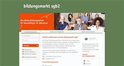 Desktop Screenshot of bildungsmarkt-sgb2.de