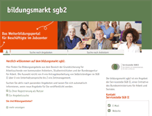 Tablet Screenshot of bildungsmarkt-sgb2.de